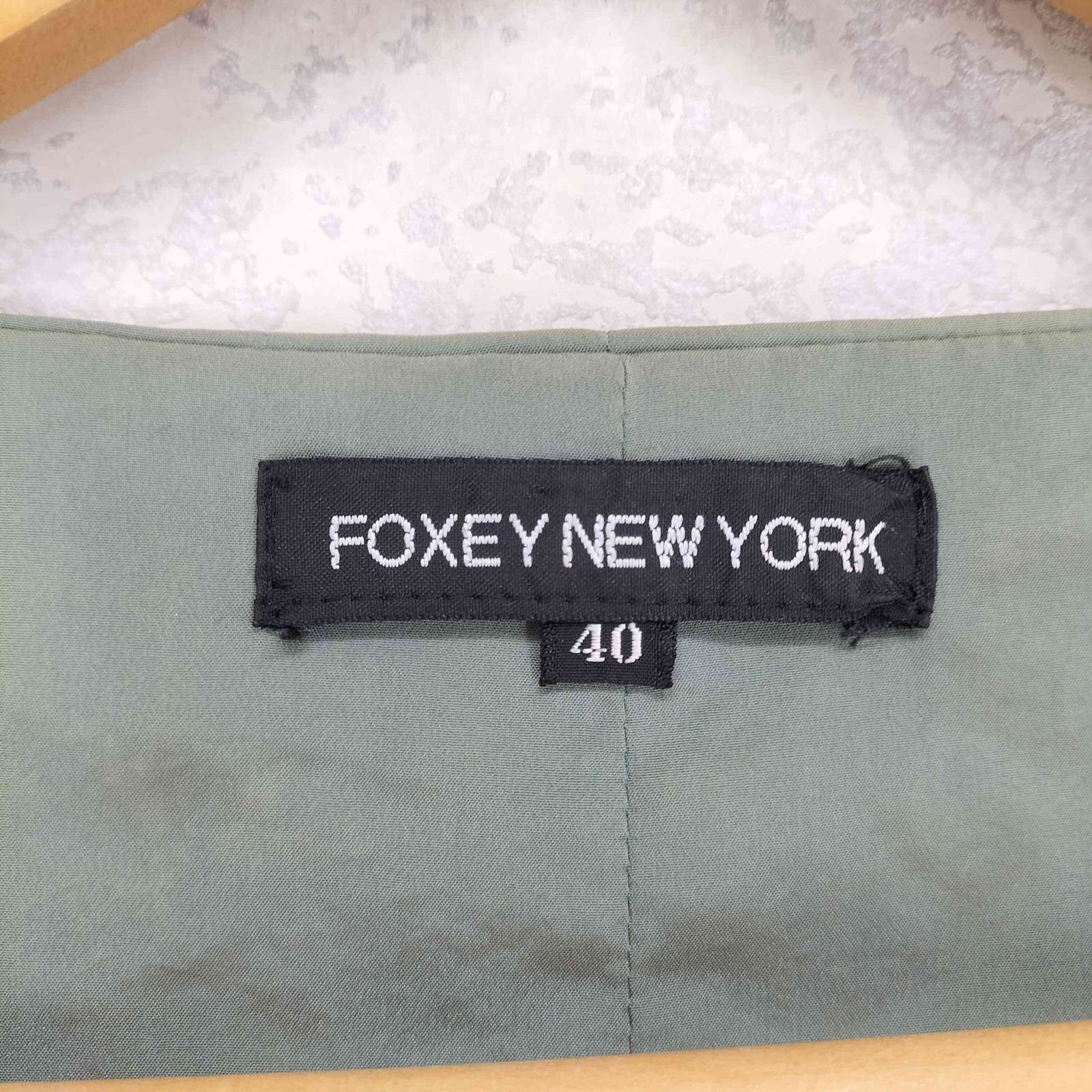 フォクシーニューヨーク FOXEY NEW YORK 玉虫 ノースリーブワンピース