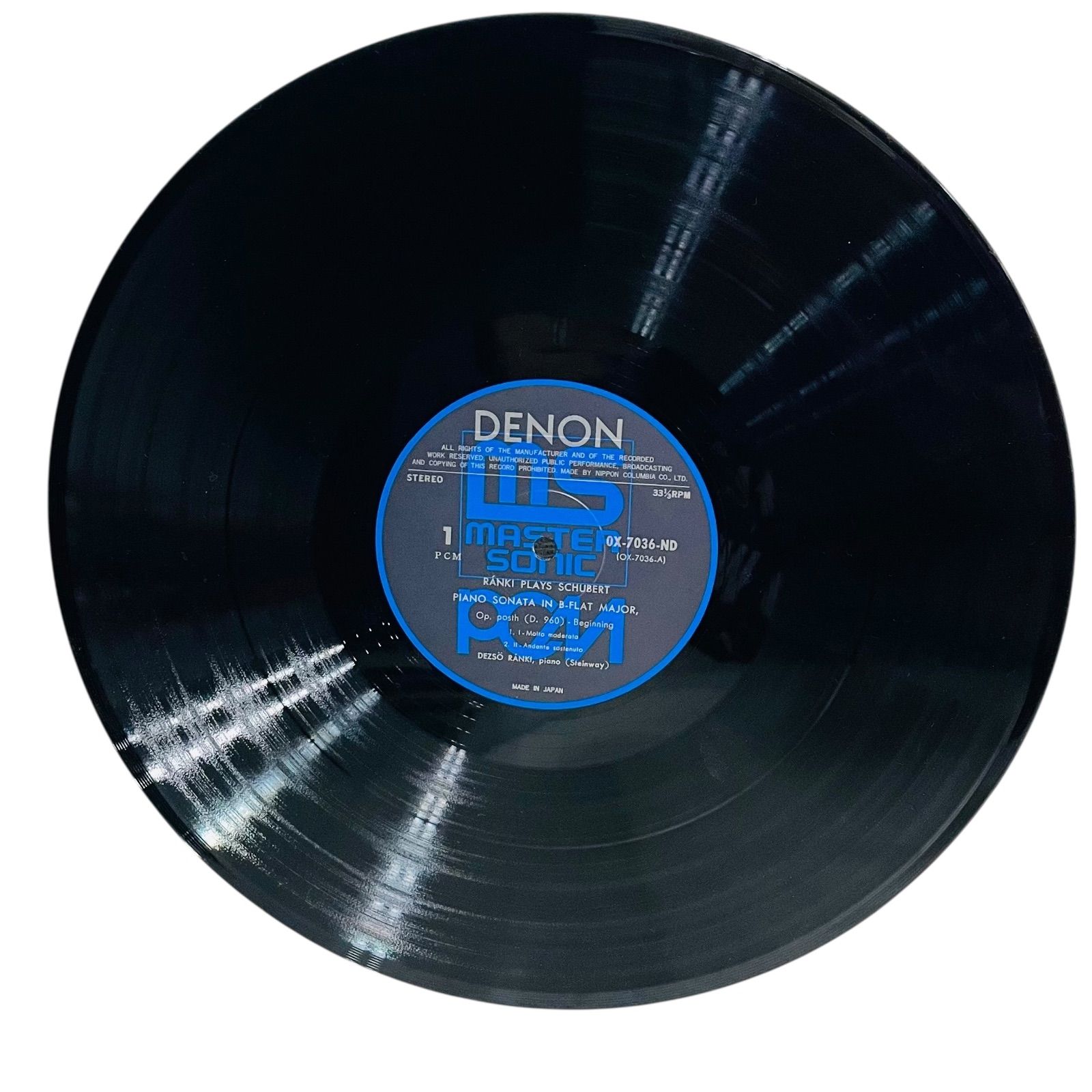 F12276 レコード PCM録音 ラーンキ シューベルトを弾く！ OX-7036-ND