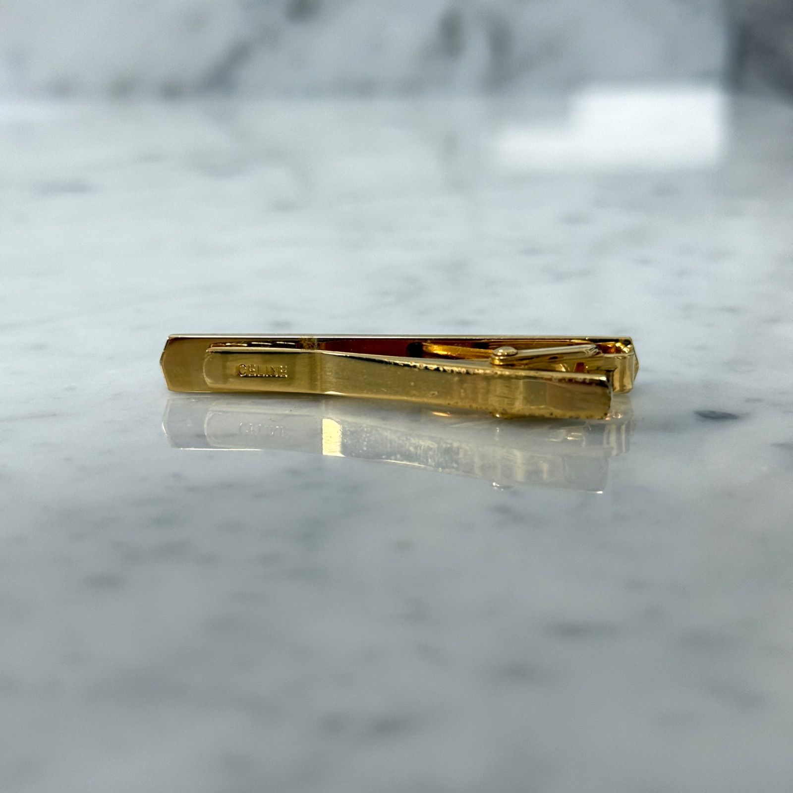 CELINE セリーヌ ネクタイピン タイピン 金 銀 ロゴ マカダム - メルカリ