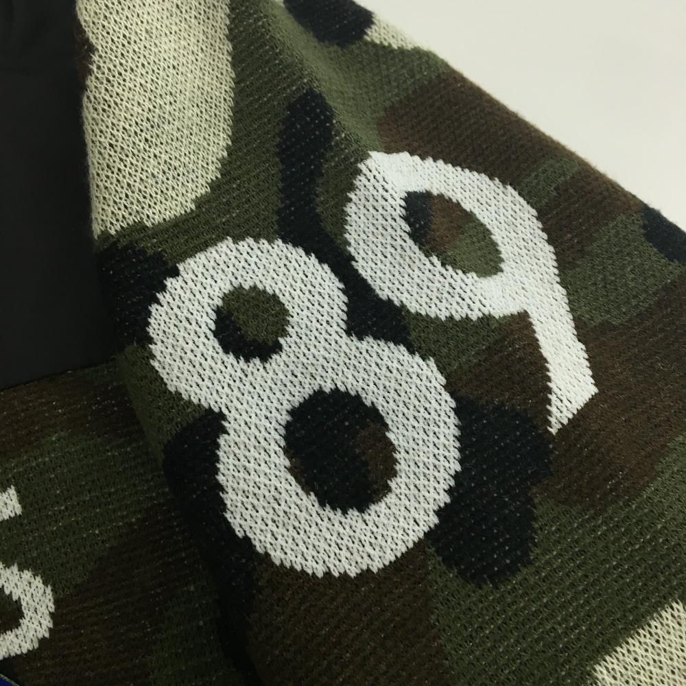 美品　パーリーゲイツ　２WAY　ニットジャケット　裏地付　迷彩　カモ柄　フード 美品パーリーゲイツ迷彩柄2WAYレインウエアー