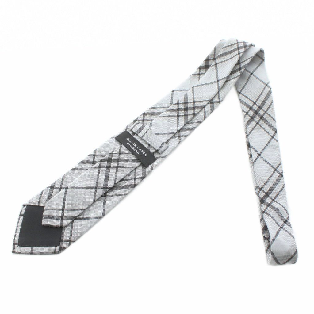 未使用タグ付き バーバリーブラックレーベル　ネクタイ　ホースロゴ　シルク　総柄 バーバリーブラックレーベル BURBERRY BLACK LABEL ネクタイ