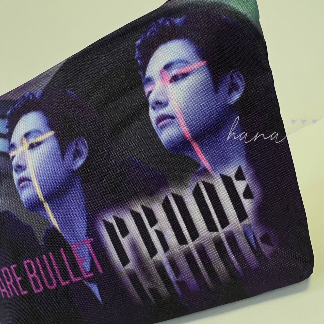 テテ V BTS ナイロンポーチ P1022V BTS テテ V ポーチ 両面プリント マチあり - メルカリ