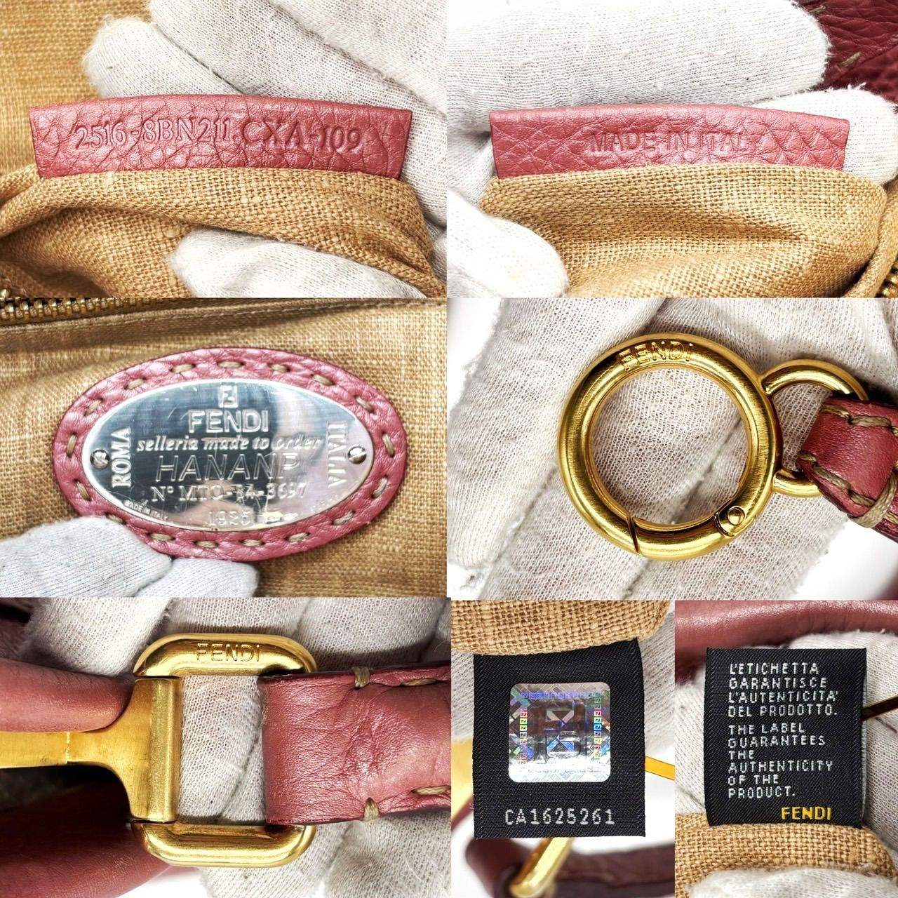 良品】 FENDI フェンディ ピーカブー セレリア レザー 2WAY ショルダー 