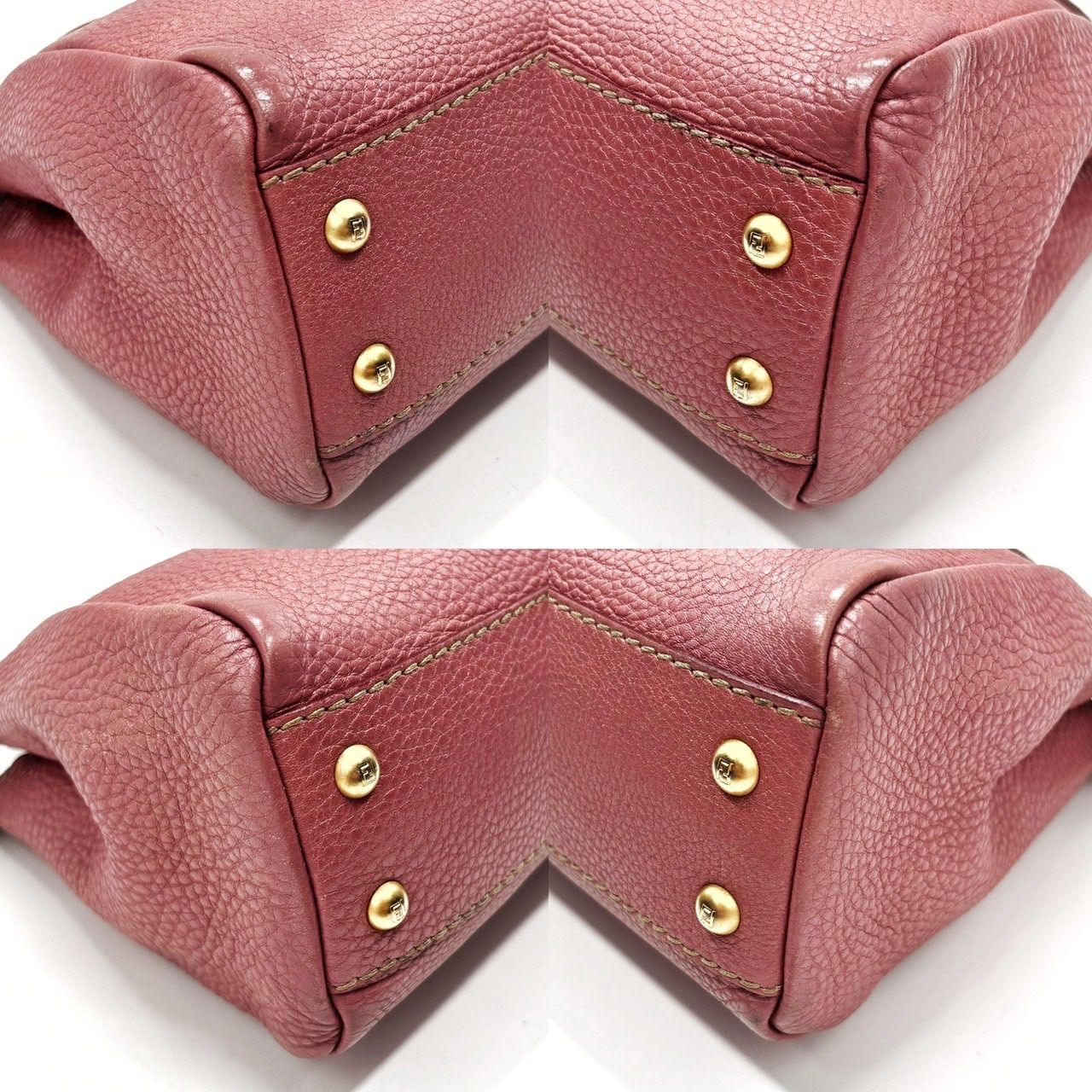 良品】 FENDI フェンディ ピーカブー セレリア レザー 2WAY ショルダー 