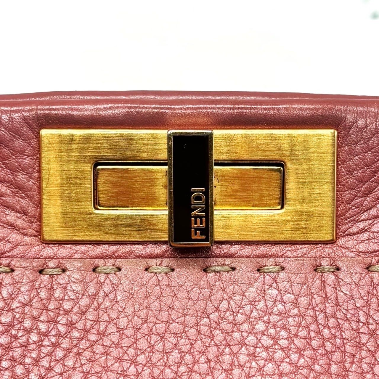 良品】 FENDI フェンディ ピーカブー セレリア レザー 2WAY ショルダー 