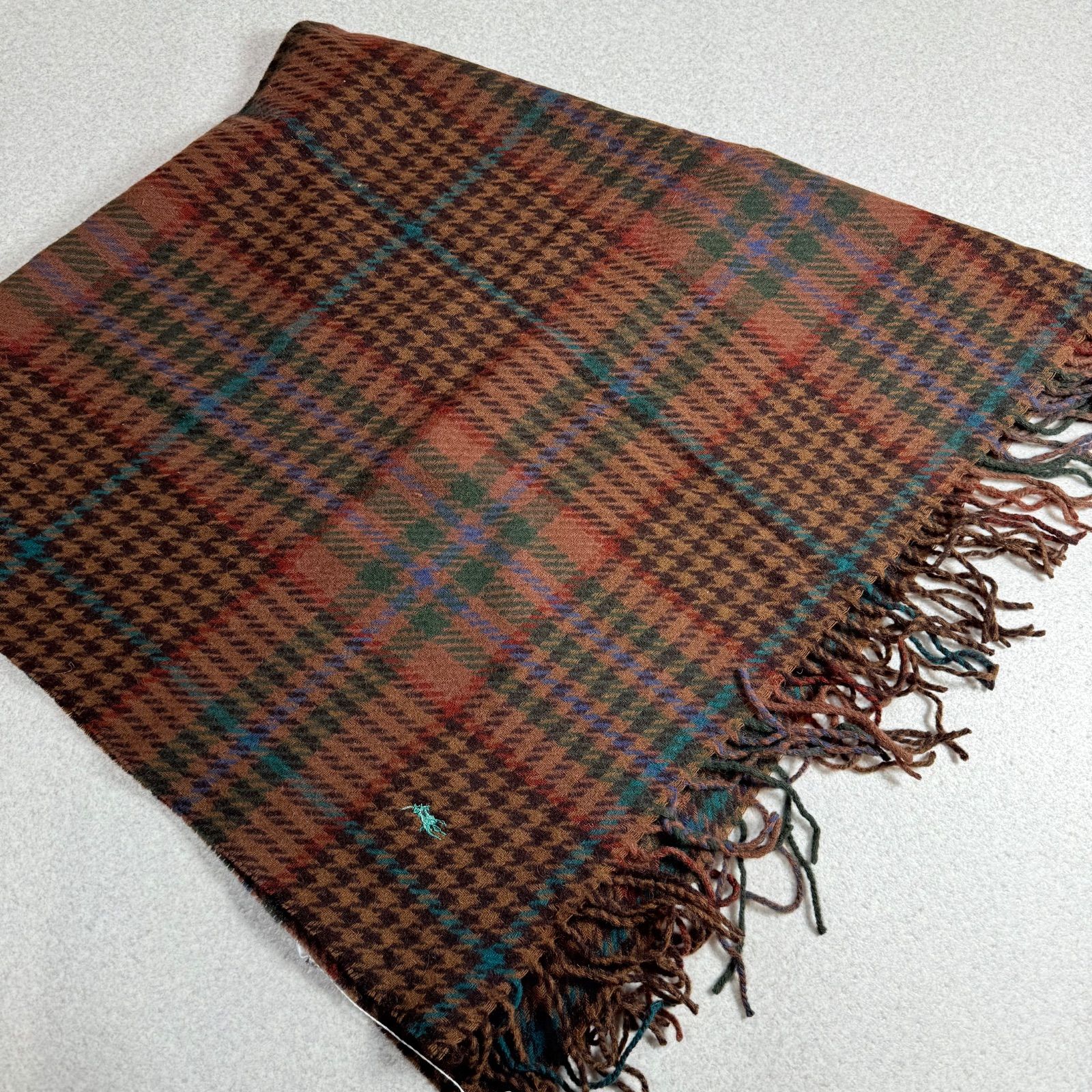 新品未使用 RALPH LAUREN ラルフローレン ウール100% 膝掛け