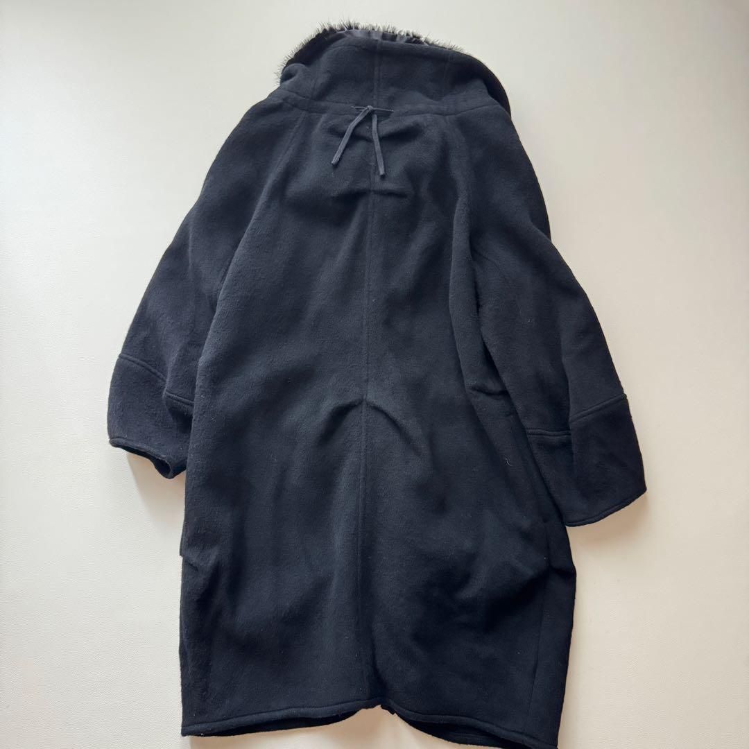 レジィーナロマンティコ　ミンクファー　カシミヤ100%コート　ブラック レジィーナロマンティコ ミンクファー カシミヤ100%コート ブラック