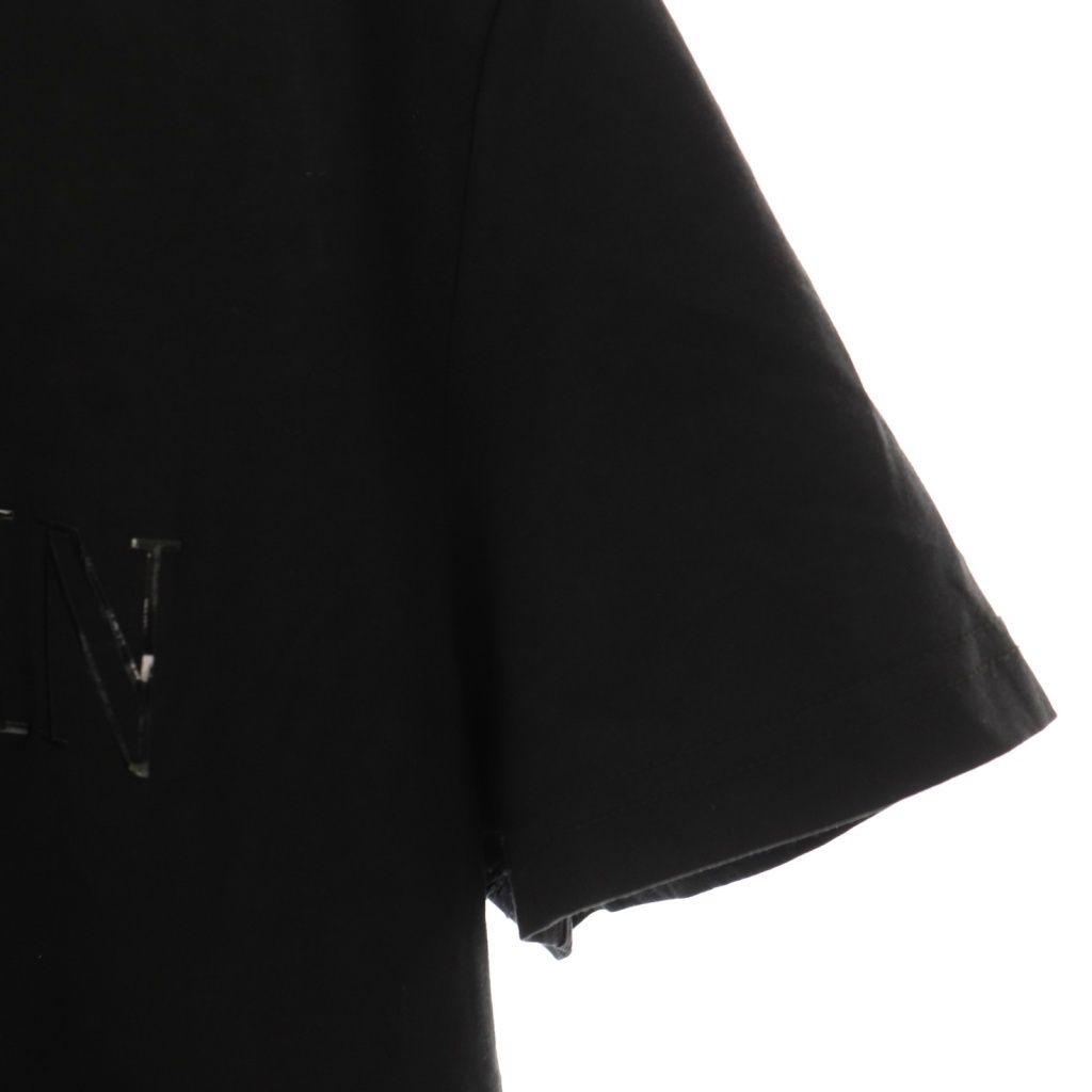 バルマン BALMAIN ラバー ロゴ プリント Tシャツ カットソー 半袖 S