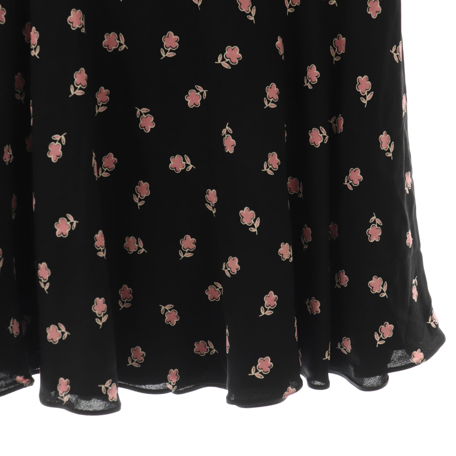 ミュウミュウ miumiu フラワーパターンミニスカート フレアスカート 36