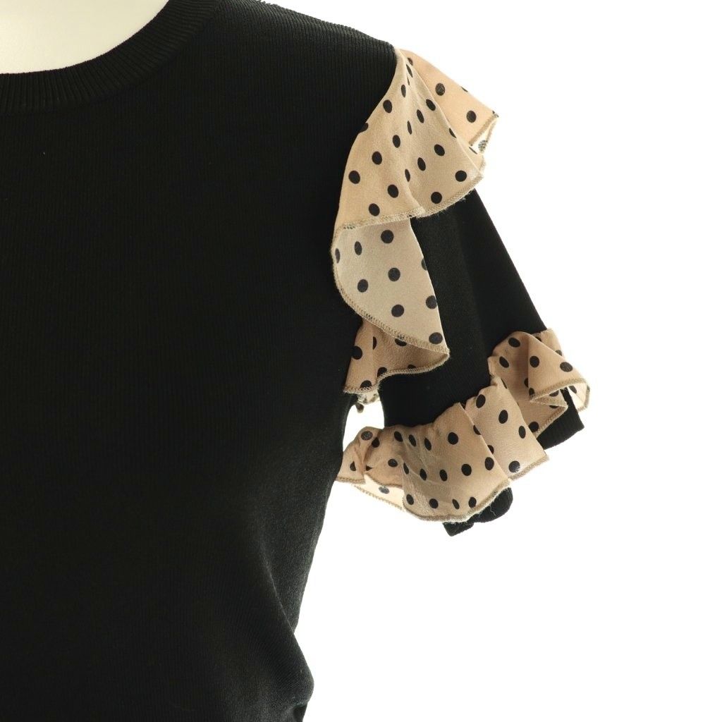 レッド ヴァレンティノ RED VALENTINO ドットフリル半袖 ニット