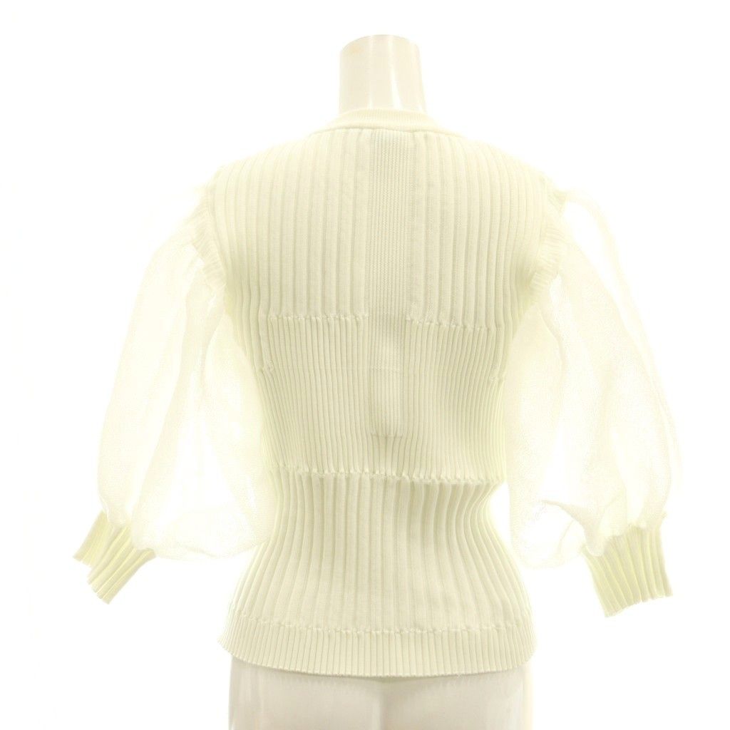 トップス CFCL FLUTED LUCENT SHORT PUFFSLEEVE TOP CFCL】FLUTED LUCENT SHORT PUFF SLEEVE TOP | idealclasse