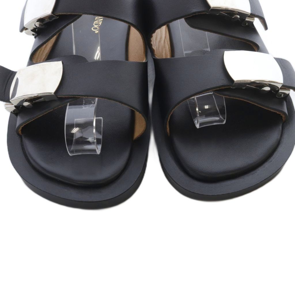 カミナンド caminando スライドバックル サンダル レザー 7 黒 - メルカリ