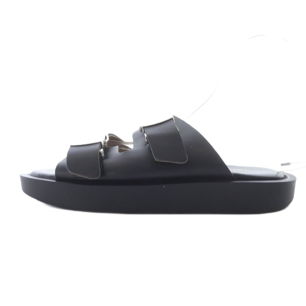 カミナンド caminando スライドバックル サンダル レザー 7 黒 - メルカリ