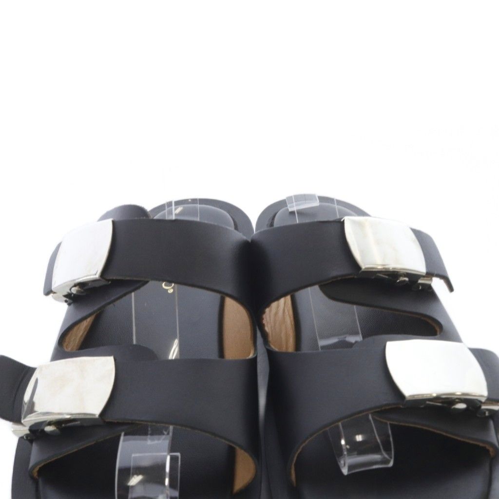 カミナンド caminando スライドバックル サンダル レザー 7 黒 - メルカリ