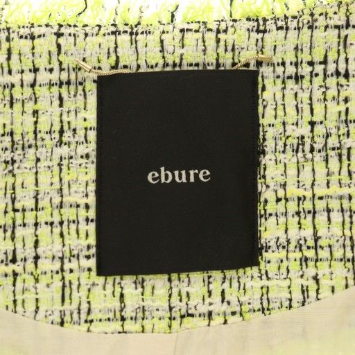 エブール ポリエステルコットンツイード Tトップス エブール