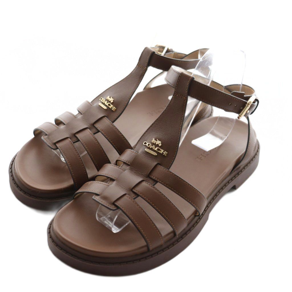 コーチ COACH フラニー サンダル グラディエーター 8 茶 ブラウン