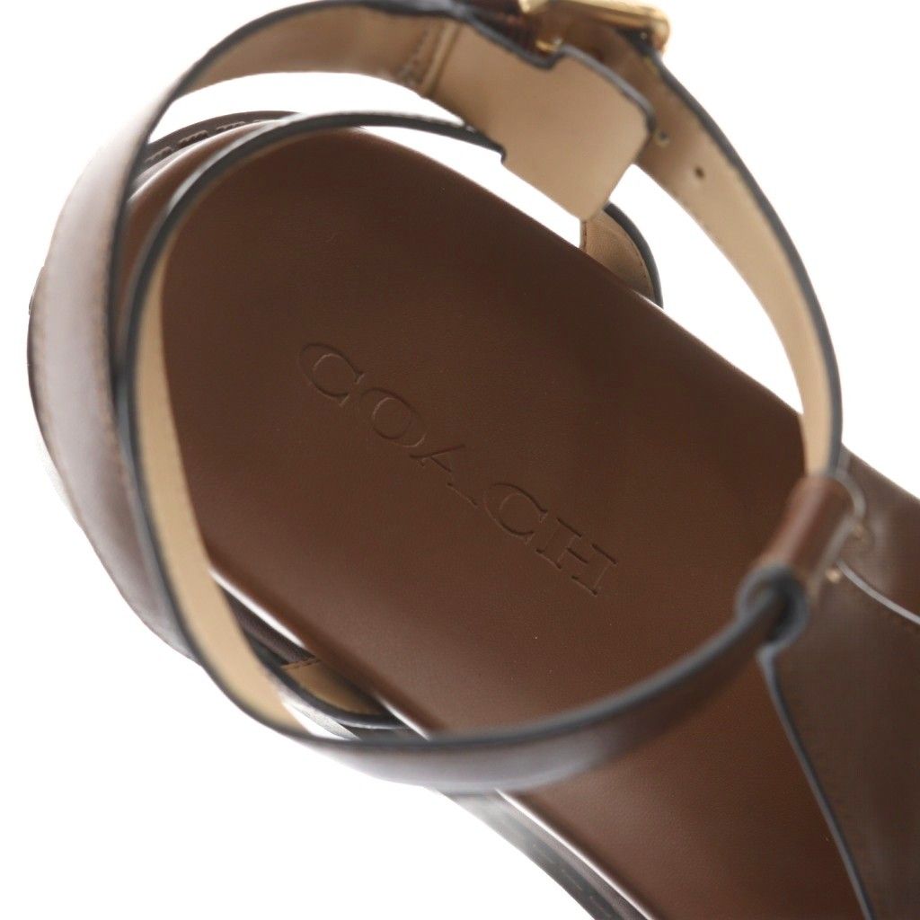 コーチ COACH フラニー サンダル グラディエーター 8 茶 ブラウン
