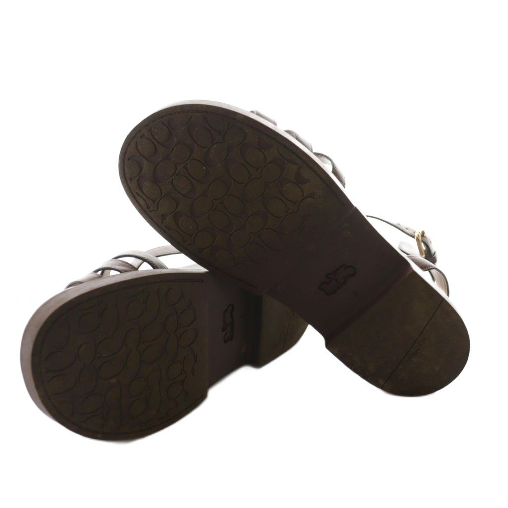 コーチ COACH フラニー サンダル グラディエーター 8 茶 ブラウン