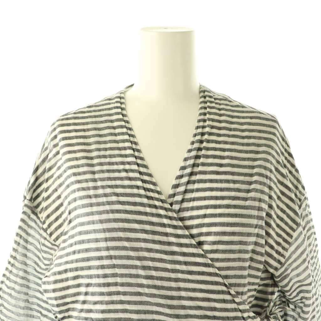 【売約済み】TWO CHAPATI ラバリブラウス　カシュクール トゥーチャパティ TWO CHAPATI ラバリブラウス ボーダー カシュクール