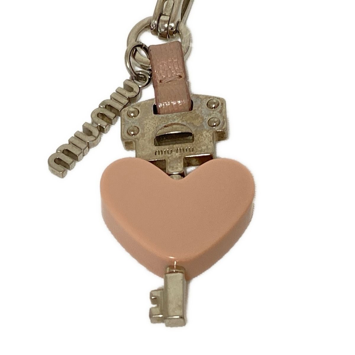 miumiu(ミュウミュウ) キーホルダー(チャーム) - シルバー