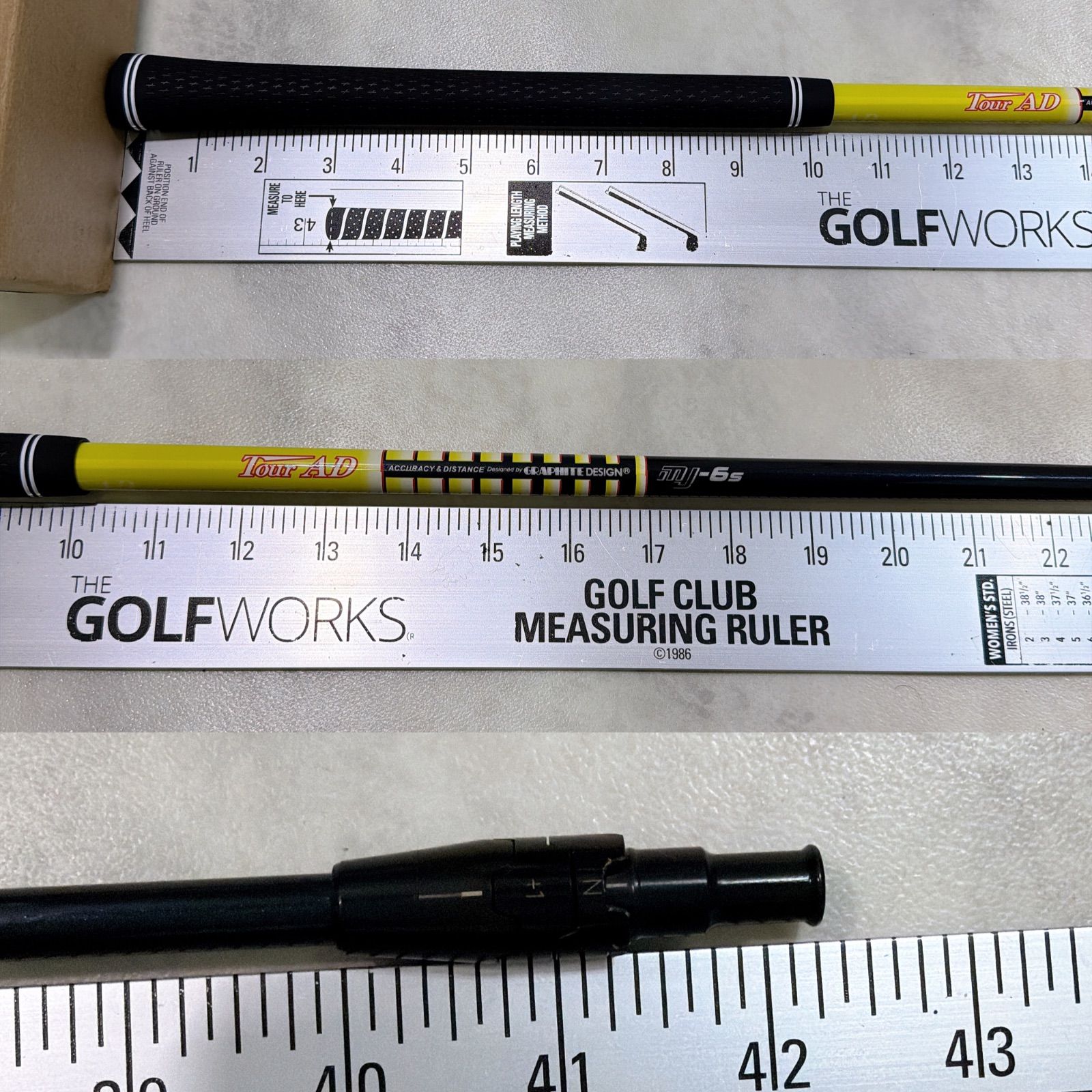 新品グリップ ミニドライバー用 Tour AD mj-6 S グラファイトデザイン