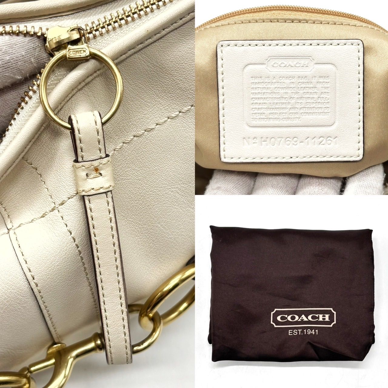 良品】 COACH コーチ ハンドバッグ トートバッグ ショルダーバッグ 