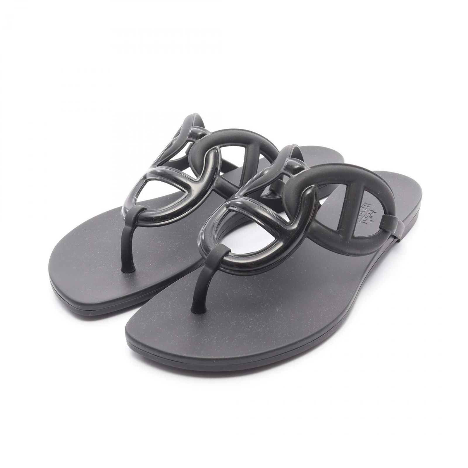 エルメス HERMES サンダル エジェリー ラバー サンダル レディース 未