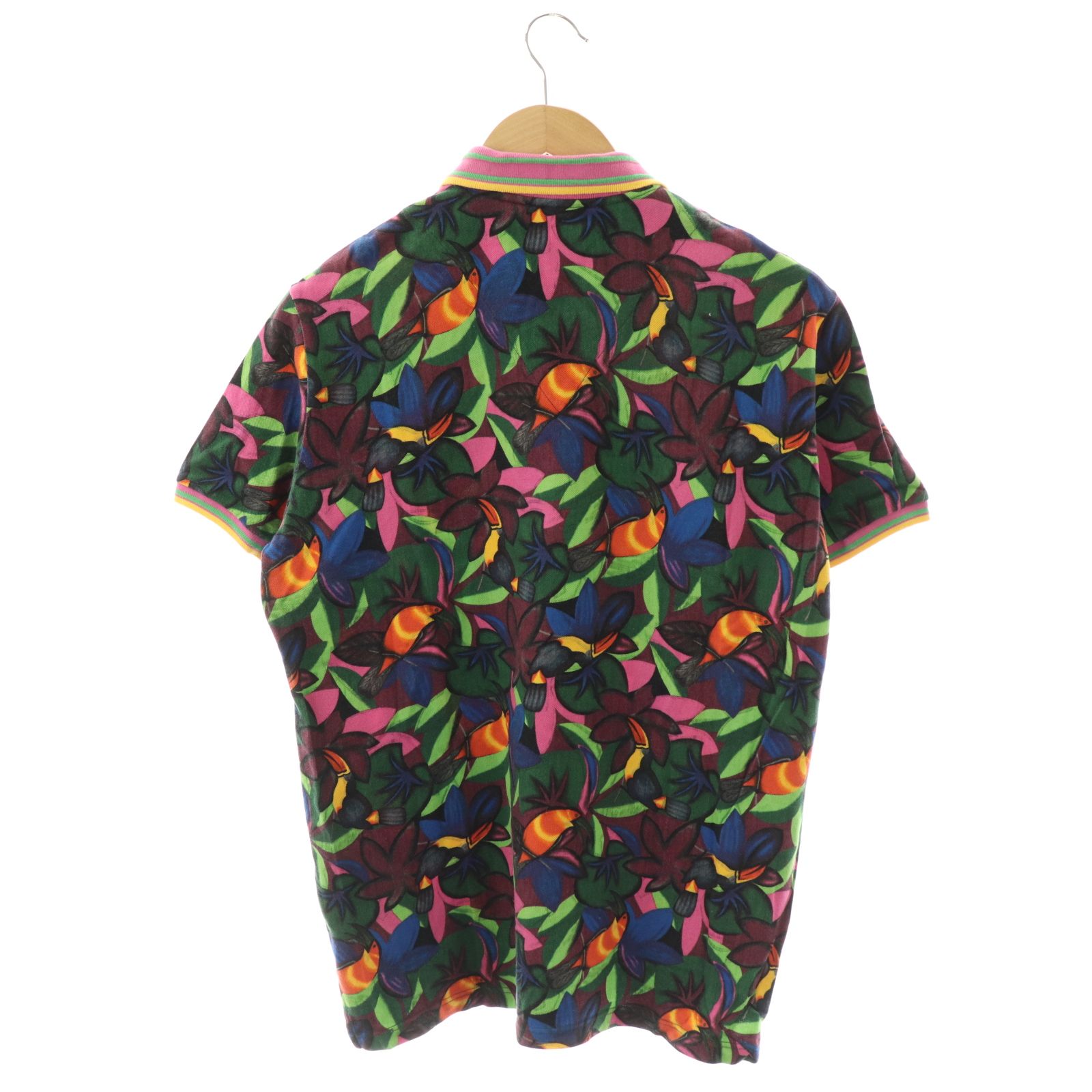 【希少品】ETRO エトロ ペイズリー総柄 半袖ポロシャツ コットン Lサイズ 希少品】ETRO エトロ ペイズリー総柄 半袖ポロシャツ コットン Lサイズ