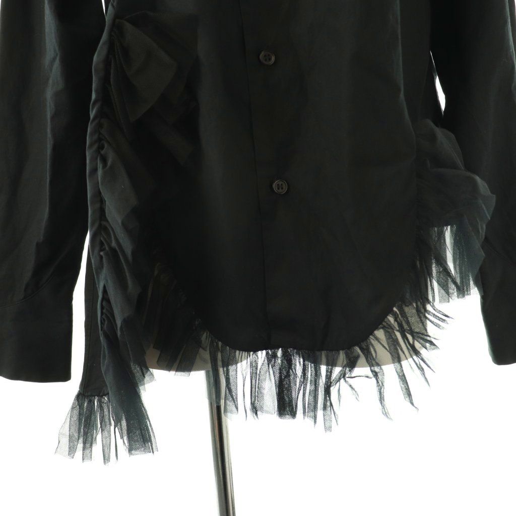 ノワールケイニノミヤ kei ninomiya AD2022 チュールフリルシャツ 長袖