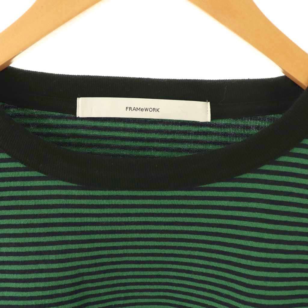 フレームワーク Framework 25AW ミジンボーダーロンT Tシャツ