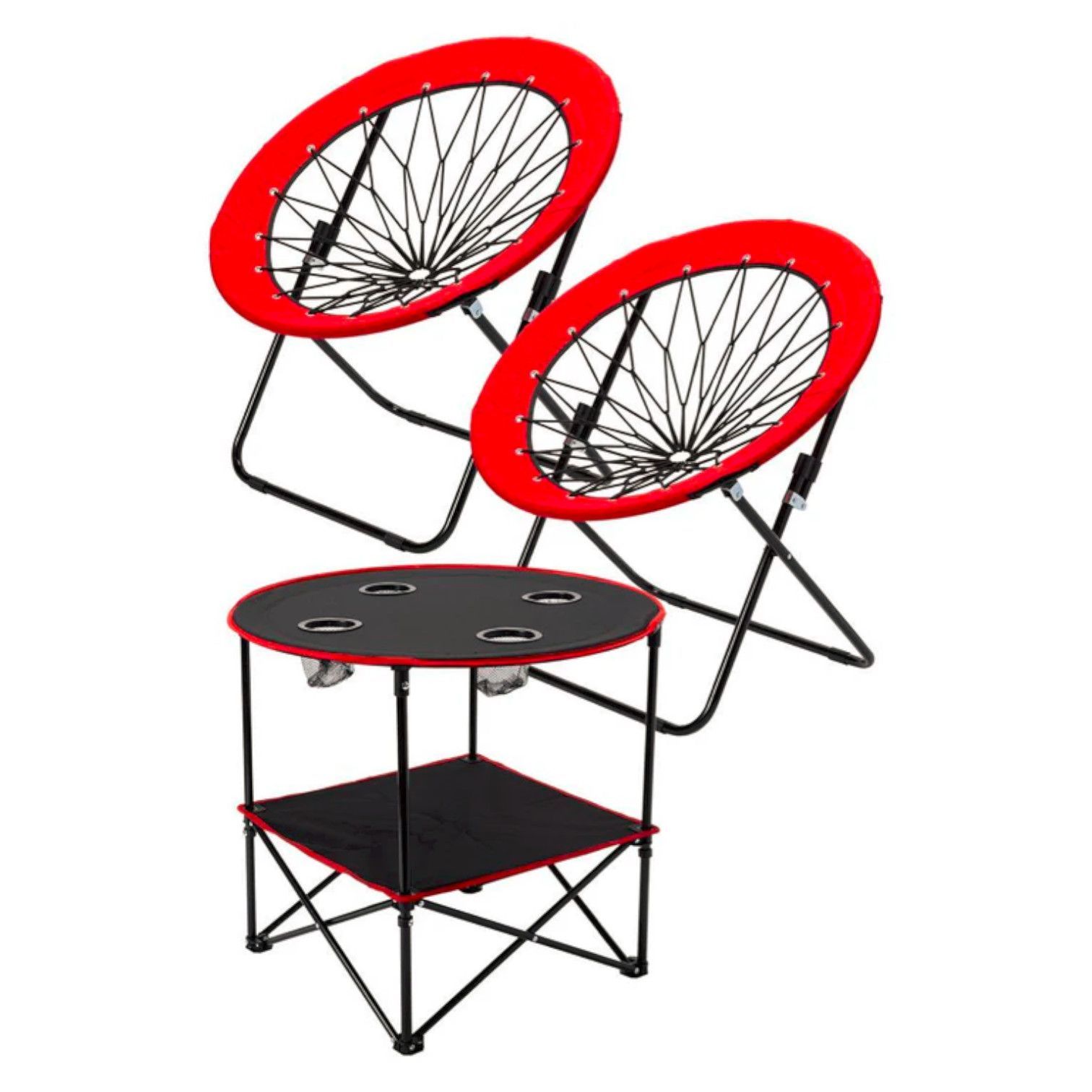 ハンモックチェア テーブル3点セット レッド 無重力 アウトドア 2075 2075 ハンモックチェア & テーブル 3点セット レッド 無重力