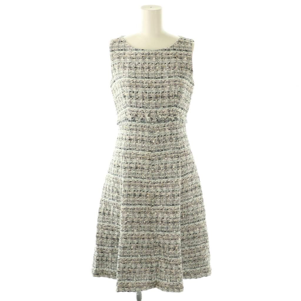 【美品】ANAYI MALHIA KENT ミックスラメツイードワンピース M ANAYI×MALHIA KENT ミックスラメツイードワンピース 38 M ANAYI