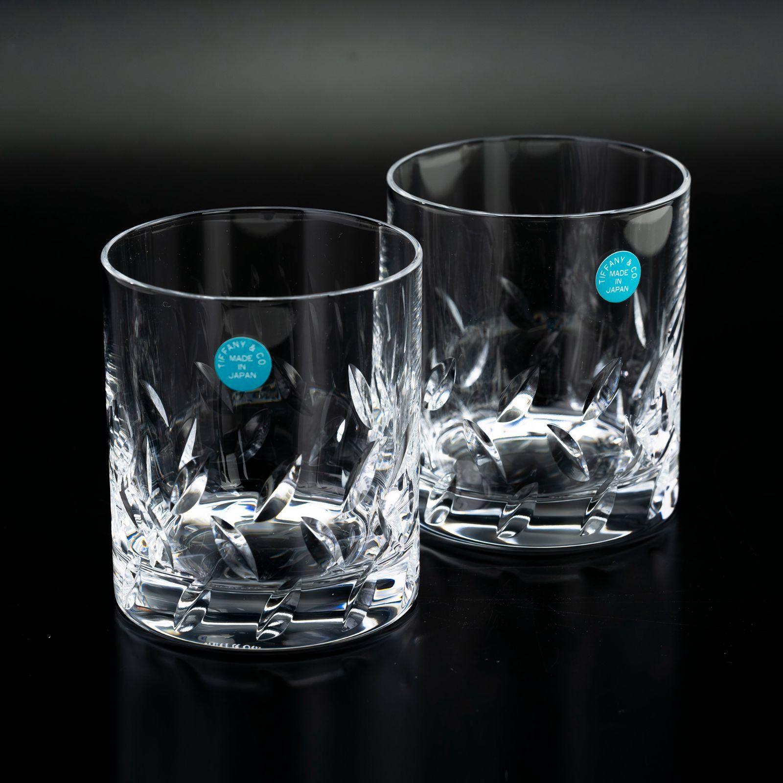 ティファニー TIFFANY＆Co. ロックグラス ペア 日本製 クリスタル