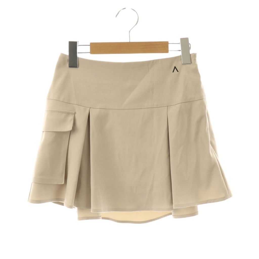 アンドマリー ANDMARY Nina flare mini skirt スカート S ベージュ /DO