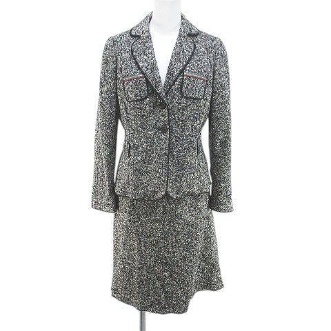 ポールカ PAULE KA セットアップ ジャケット 背抜き 膝丈 フレア