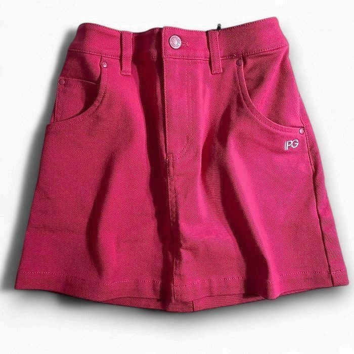 PEARLY GATES パーリーゲイツ ゴルフ コットン混 カルゼ ロゴ刺繍 無地