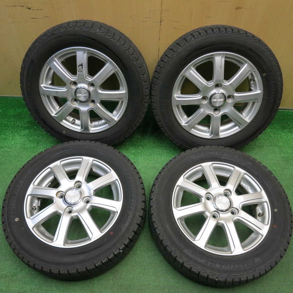 バリ溝！23年！9.5分以上☆スタッドレス 155/65R13 プラクティバ 