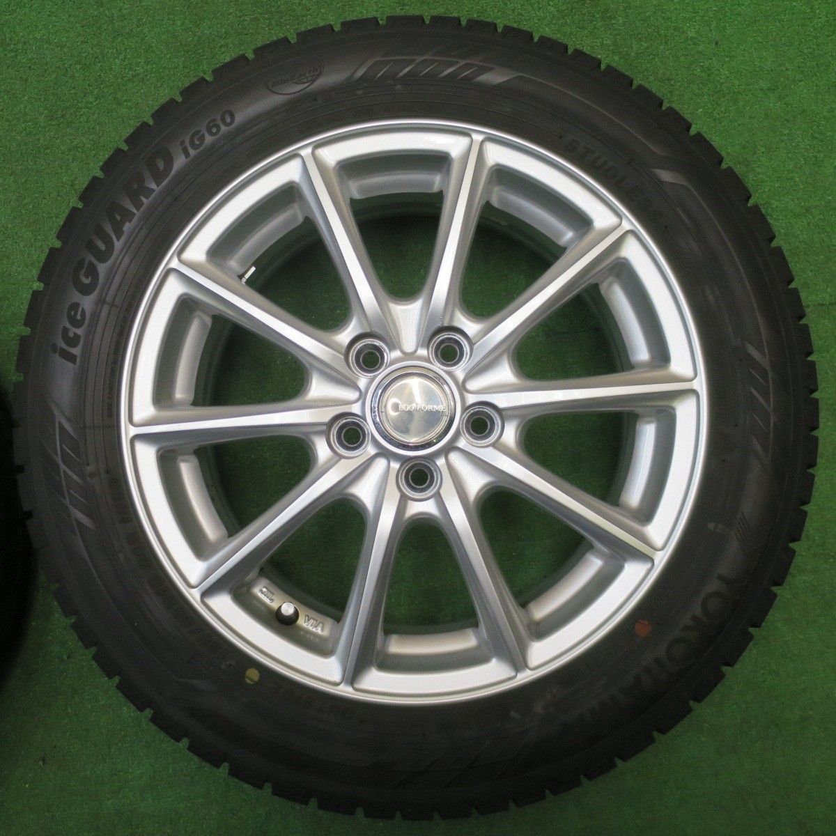 ECO FORM ホイール 15インチ　175/65R15タイヤ付き　バリ溝 バリ溝 15インチ 4本セット スタッドレス ホイール 175/65R15