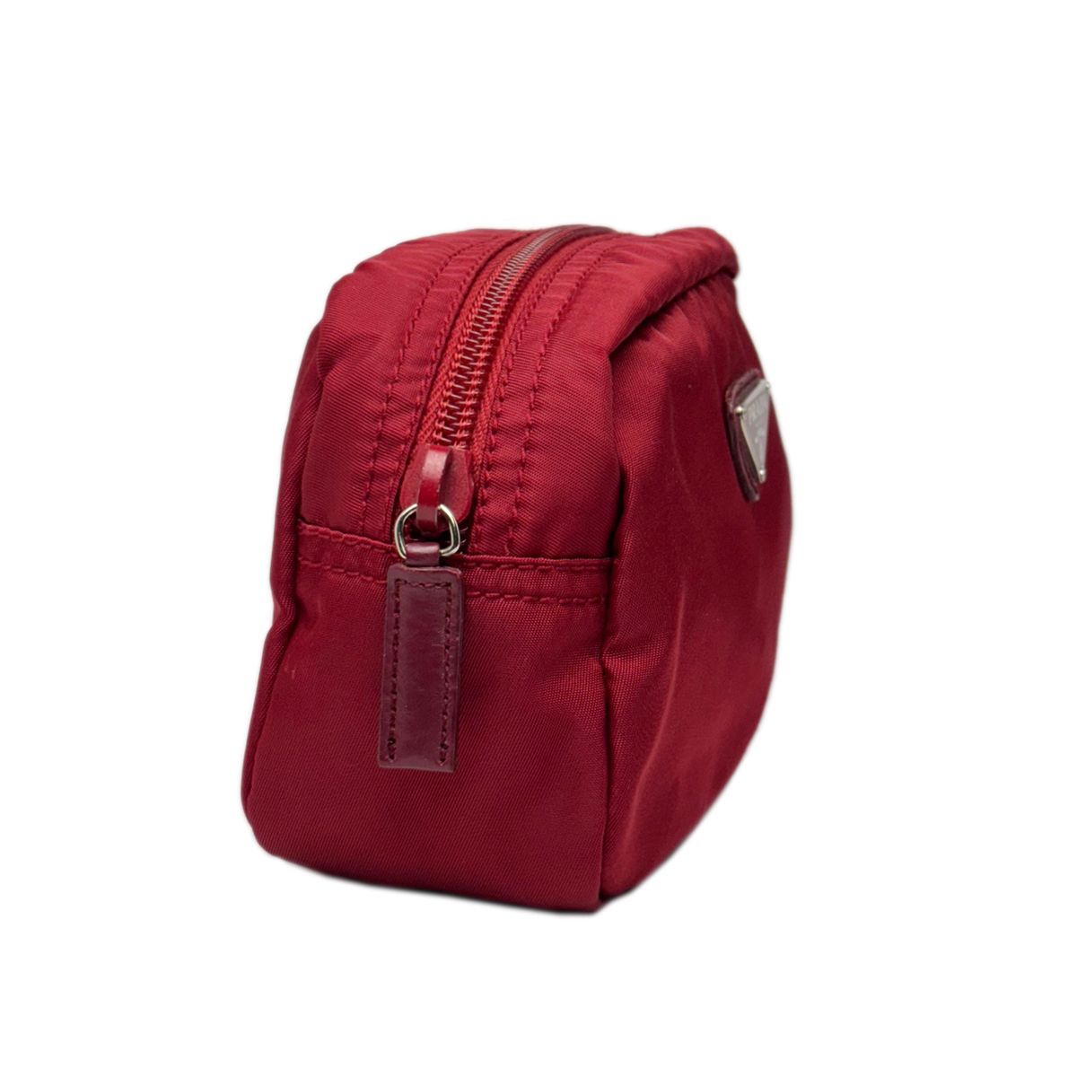 【美品】PRADA ナイロンポーチ ボルドー コスメポーチ 希少カラー✨美品】PRADA ナイロンポーチ ボルドー コスメポーチ