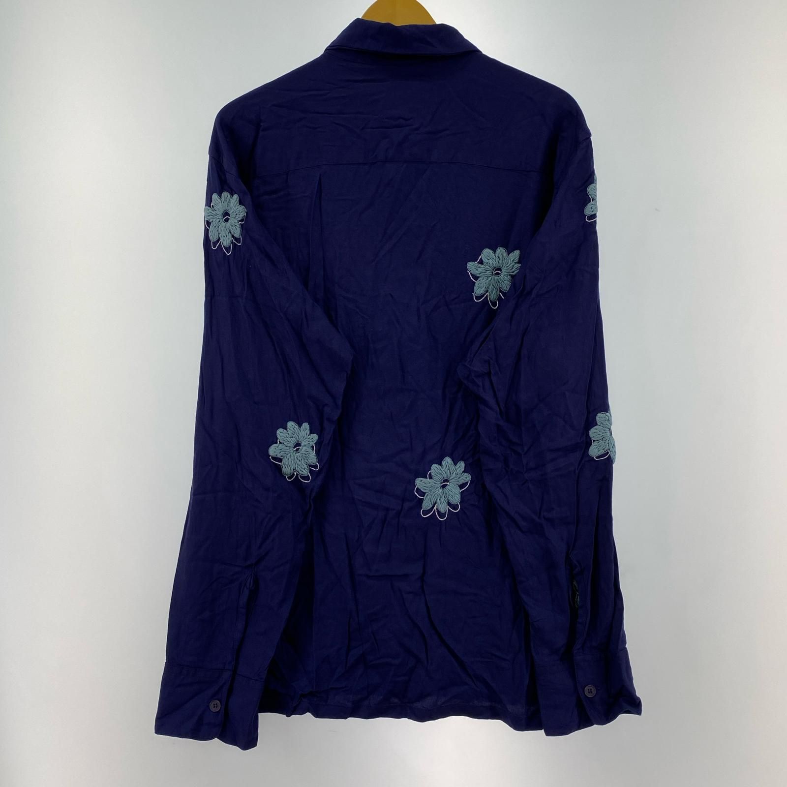 NOMA t.d. フラワー刺繍 長袖シャツ NOMA t.d. フラワー刺繍 長袖シャツ 花 柄 刺繍