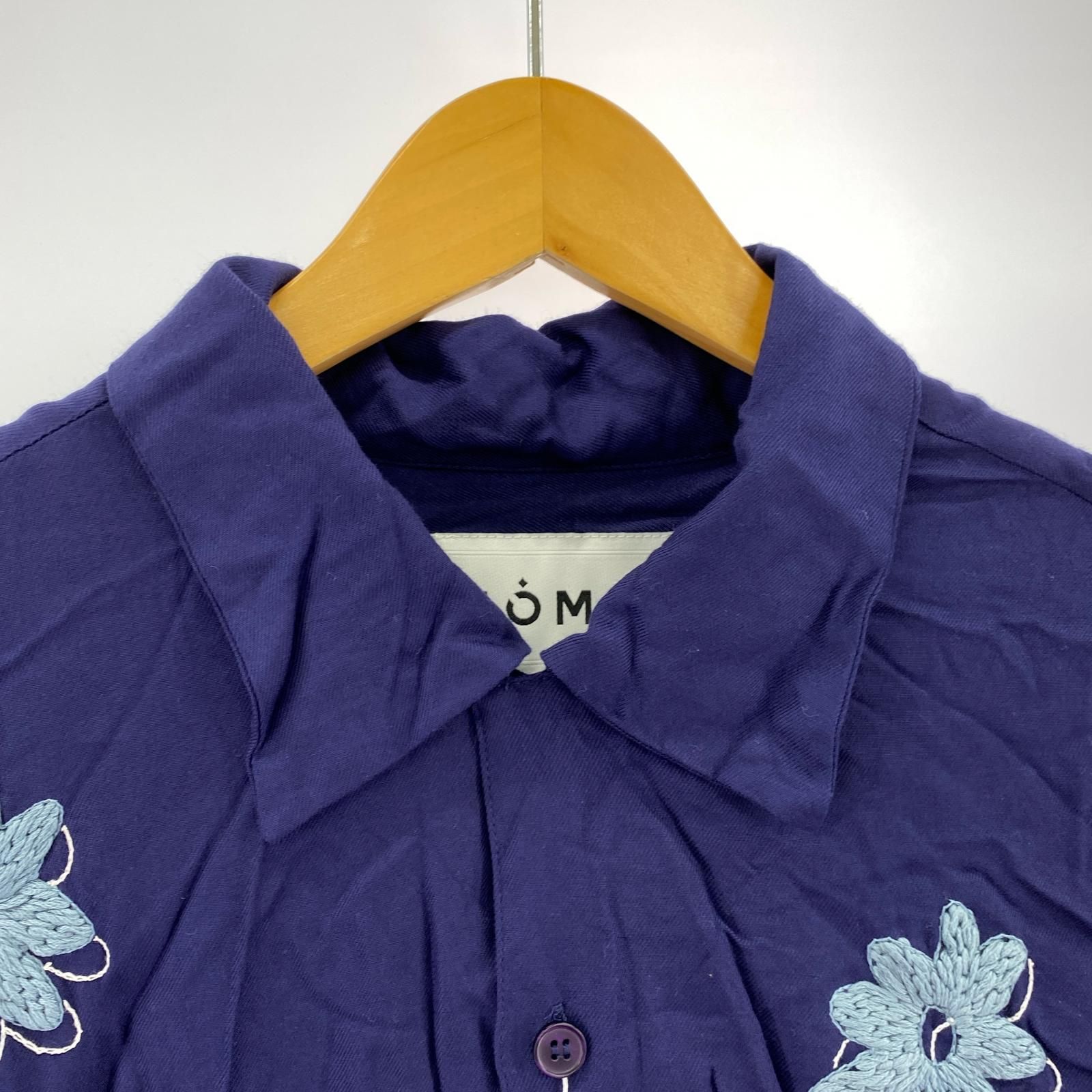 NOMA t.d. フラワー刺繍 長袖シャツ NOMA t.d. フラワー刺繍 長袖シャツ 花 柄 刺繍