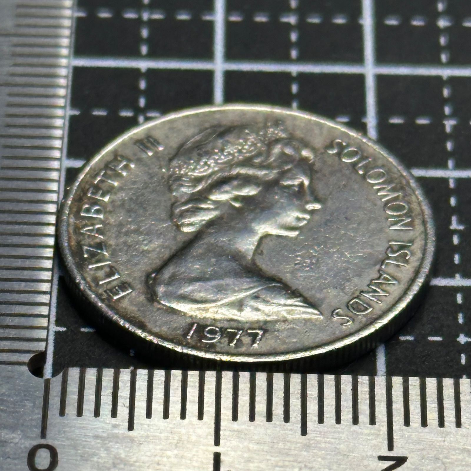 ソロモン諸島】1977年 10セント硬貨／月夜のダンスする精霊意匠・南