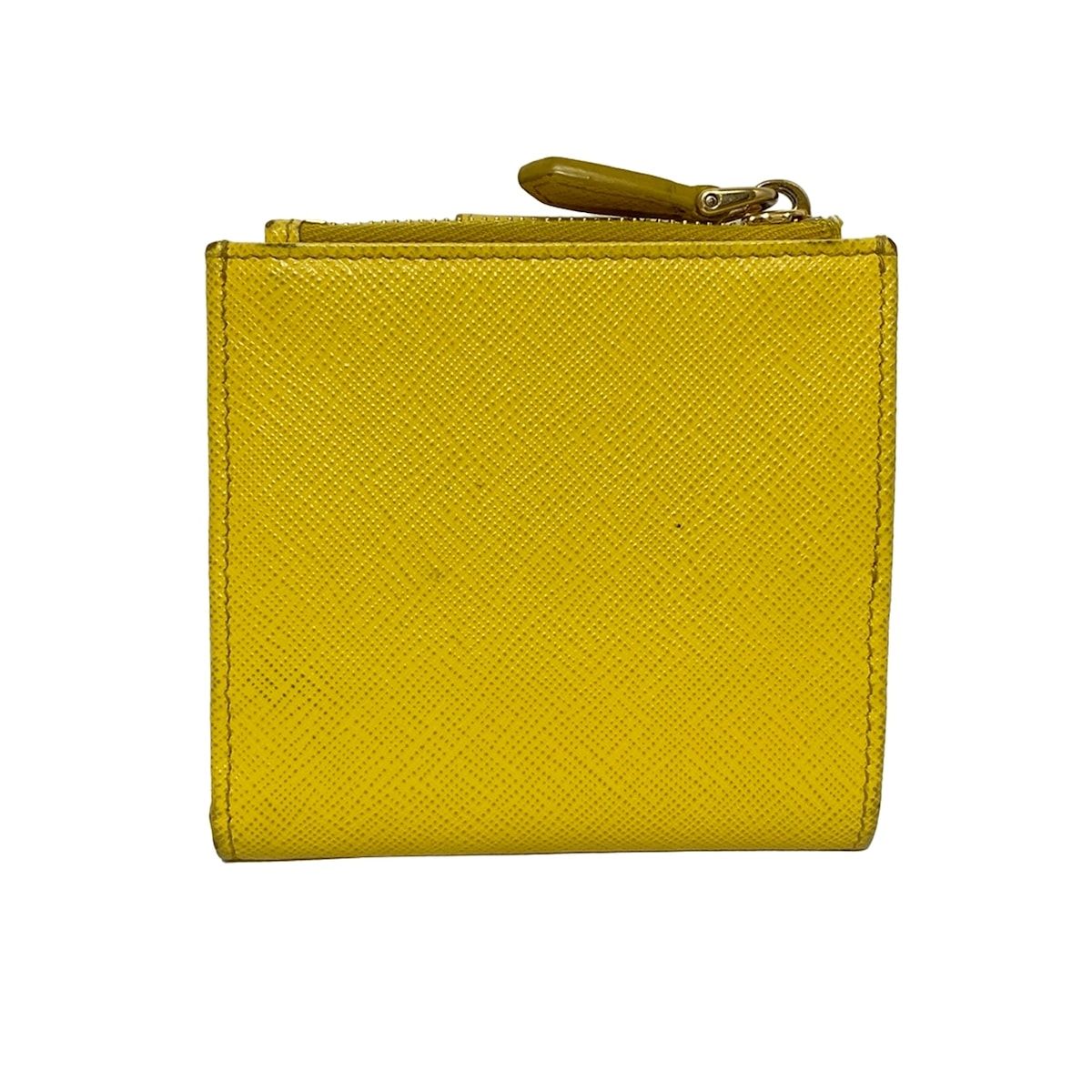 プラダ　財布　二つ折り　イエロー　PRADA PRADA（プラダ） 二つ折り財布 1ML018 カーフ レディース イエロー