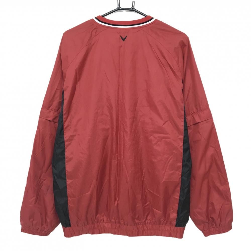 キャロウェイ 2WAYスニード レッド×黒 Vネック 袖着脱可 ブルゾン