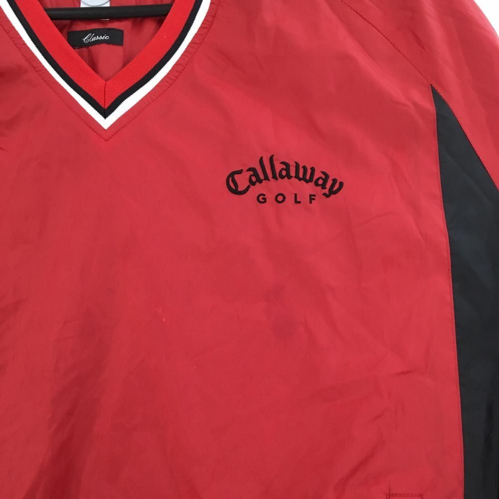 キャロウェイ 2WAYスニード レッド×黒 Vネック 袖着脱可 ブルゾン