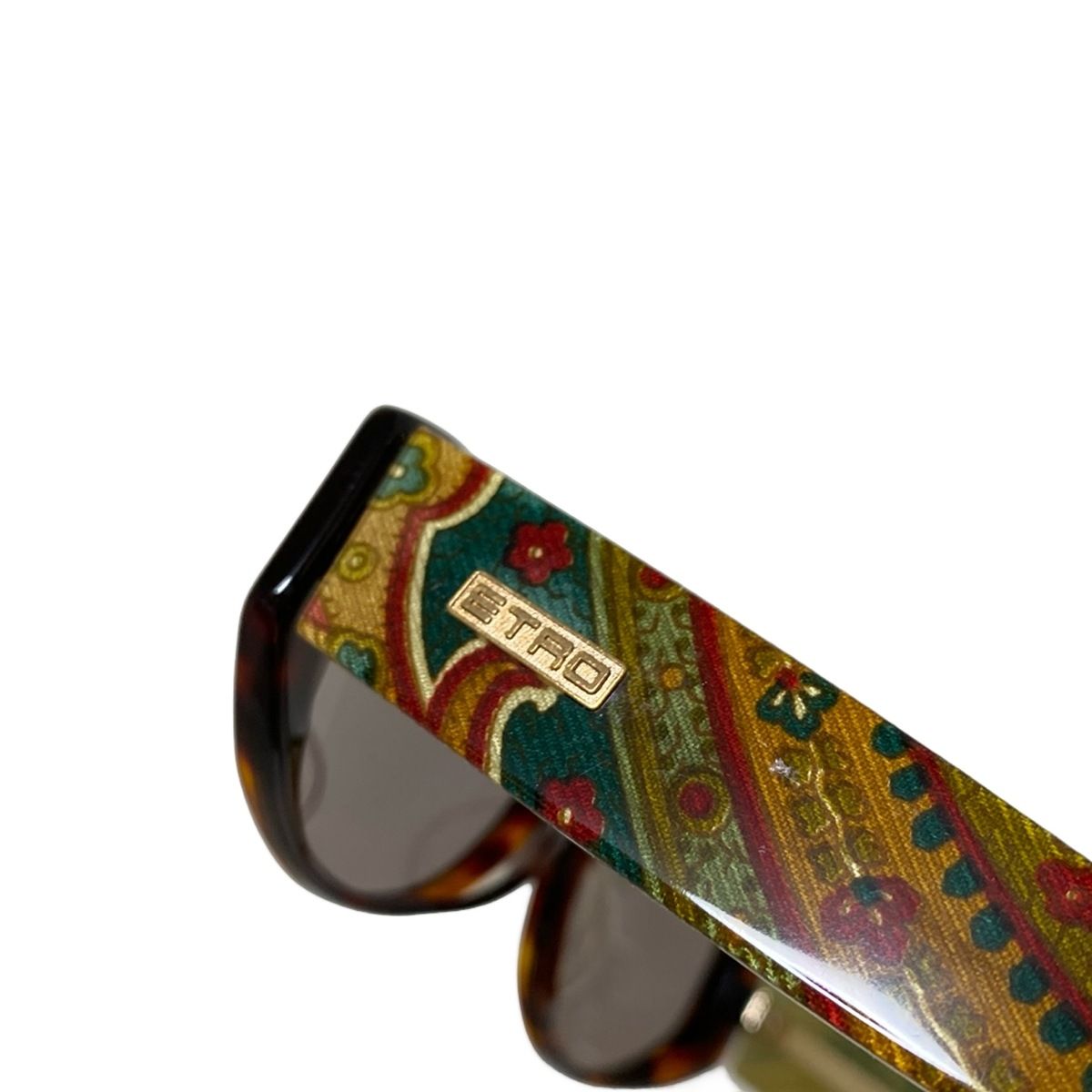 ETRO(エトロ) サングラス - ダークブラウン×グリーン×マルチ