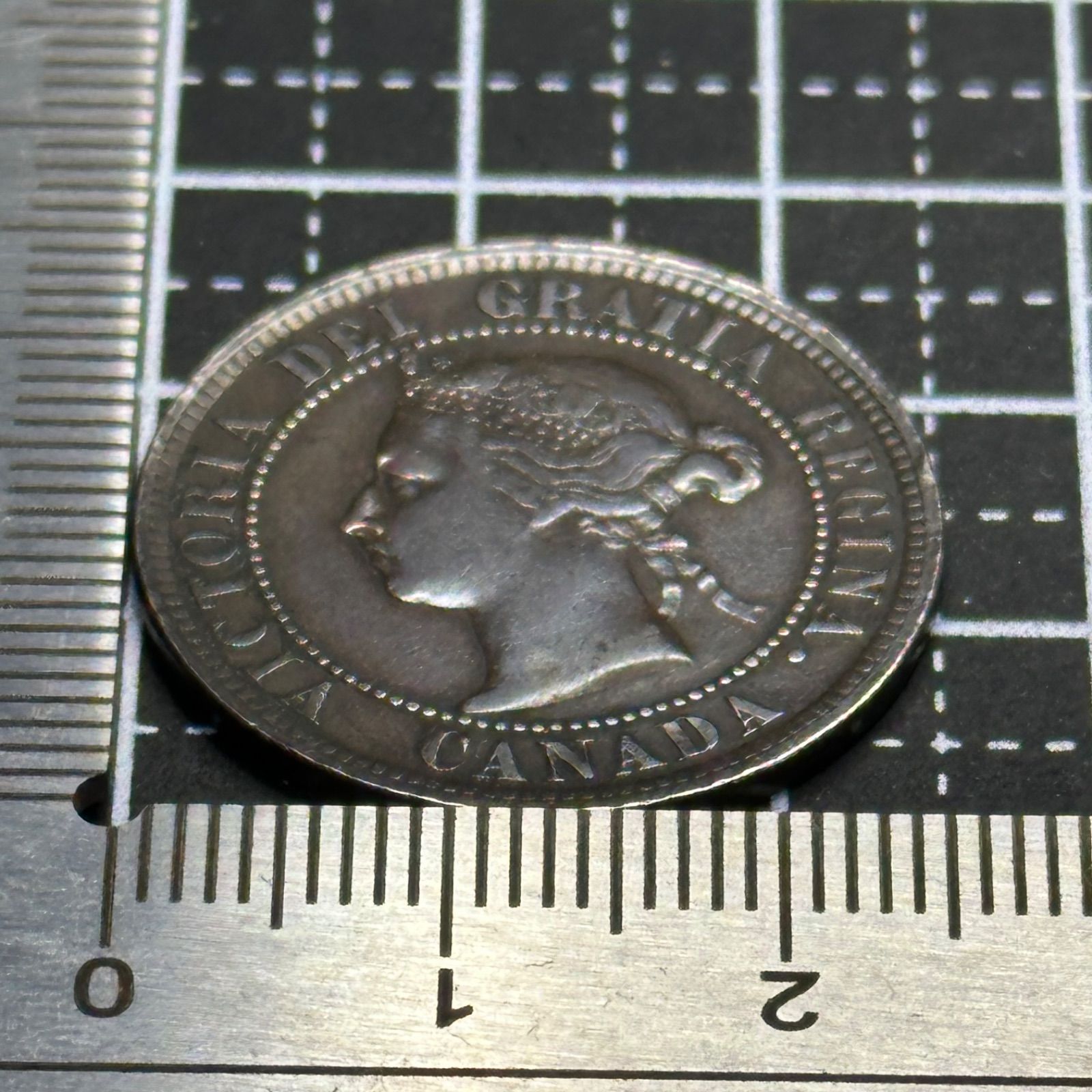 カナダ】1887年 ヴィクトリア女王 1セント銅貨／月桂樹リース・後期ヤングヘッド／19世紀アンティークコイン 美トーン 573 - メルカリ