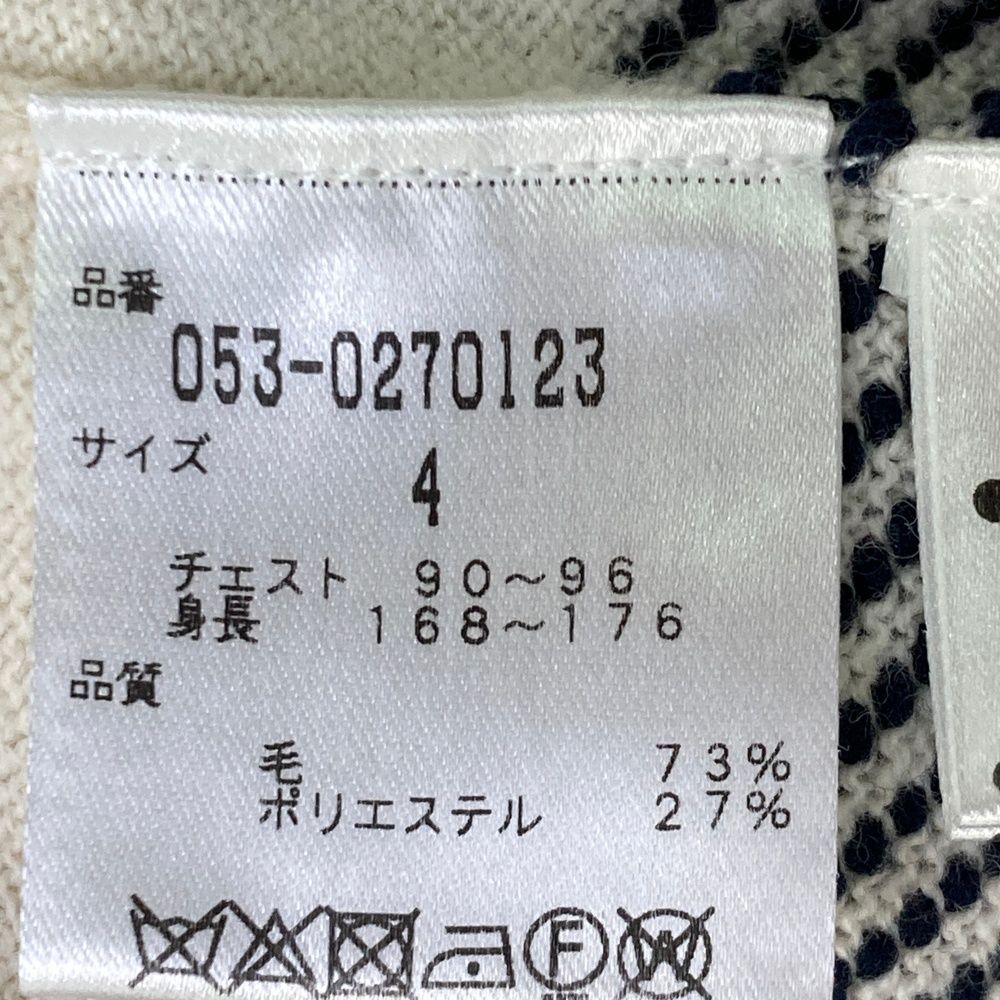 サイズ：4 PEARLY GATES パーリーゲイツ ニットセーター ボーダー柄