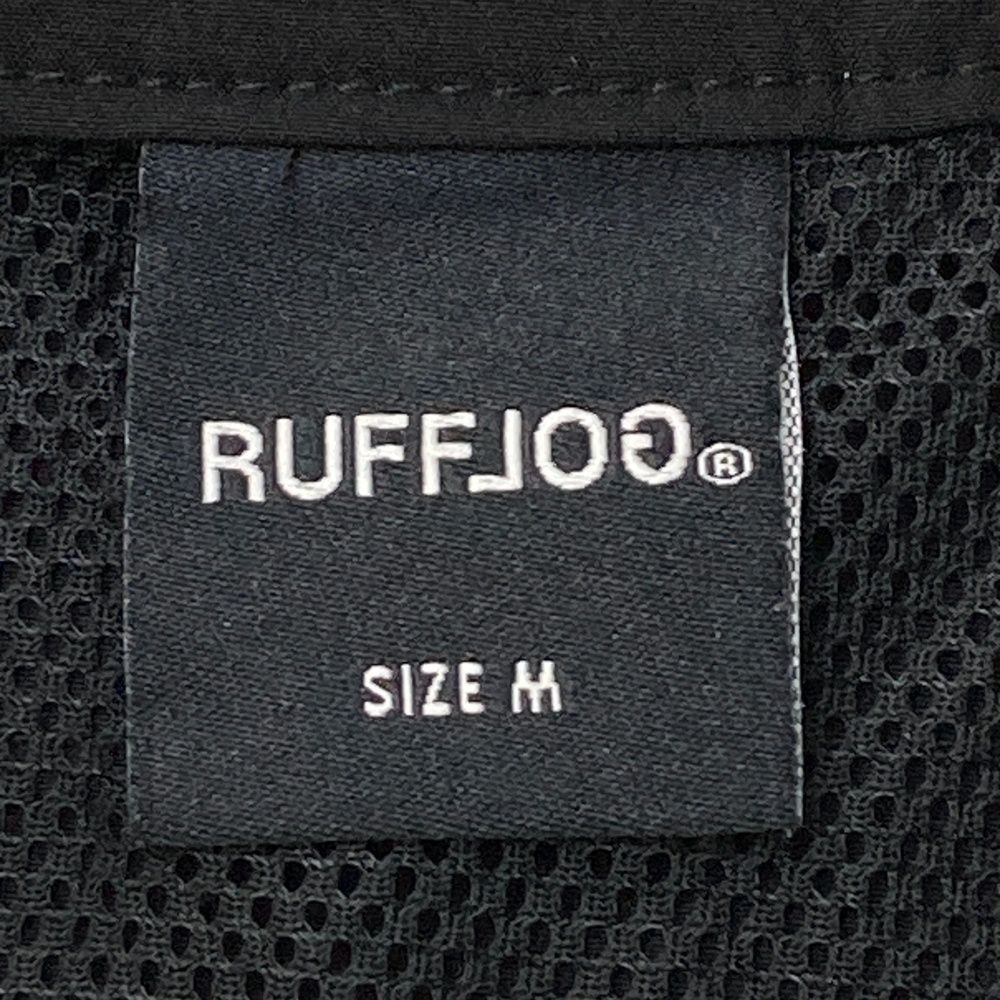 サイズ：M RUFFLOG ラフロッグ ハーフジップ 半袖ジャケット ブラック