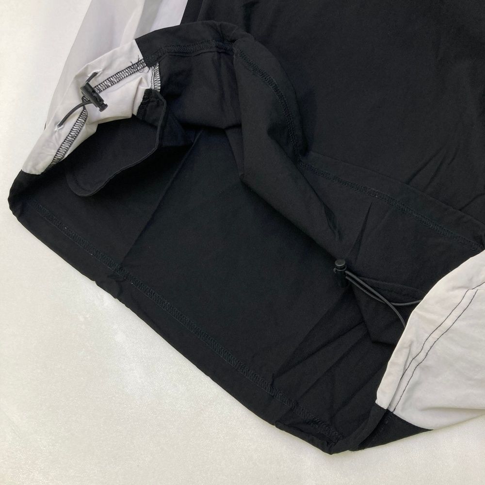 サイズ：M RUFFLOG ラフロッグ ハーフジップ 半袖ジャケット ブラック